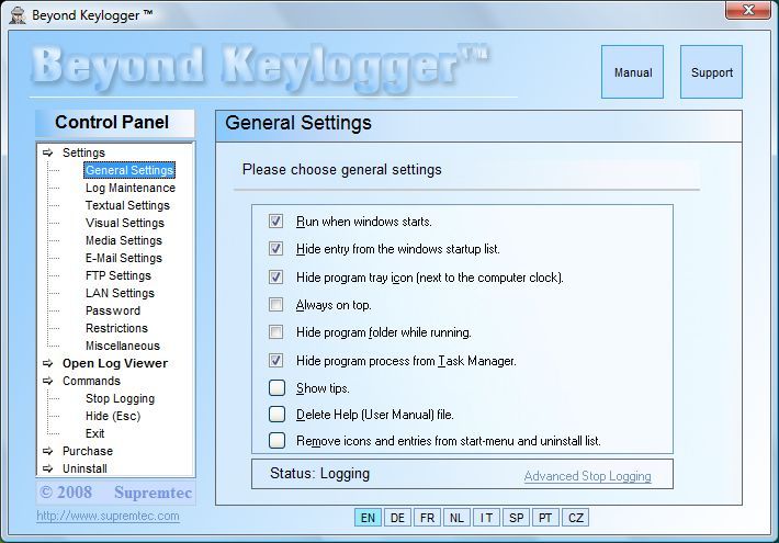 Beyond Keylogger Screenshot
